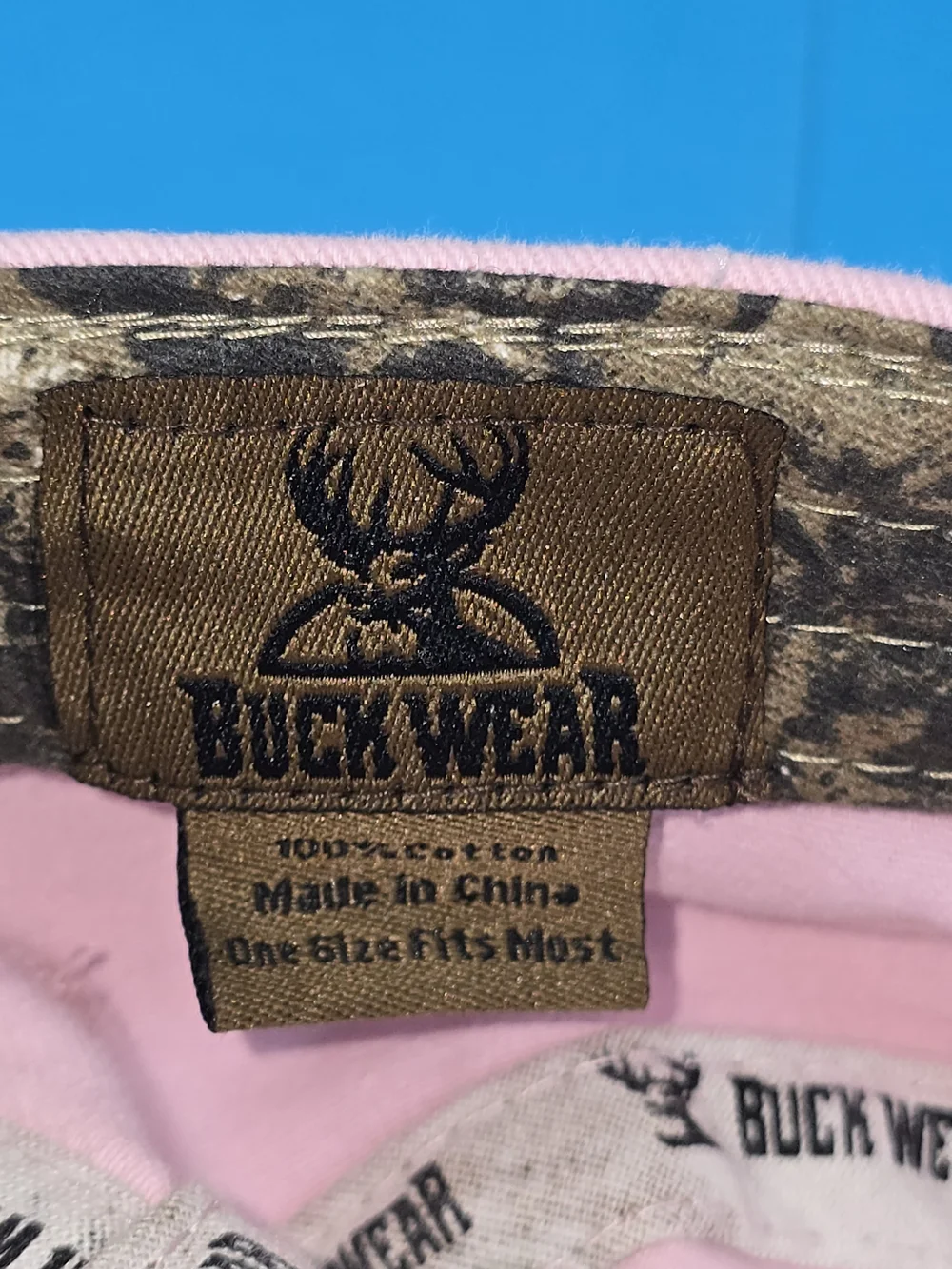 Buck Wear Pink Femme Fatale Deer Skull Distressed Cadet Military Cap One Size